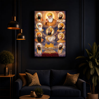 Guru's Essence Modern Luxury Backlight Vertical Wall Art