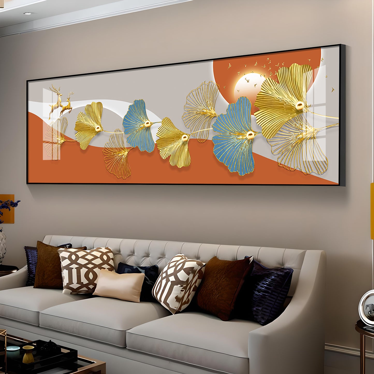 Leaf Fusion Premium Acrylic Horizontal Wall Art