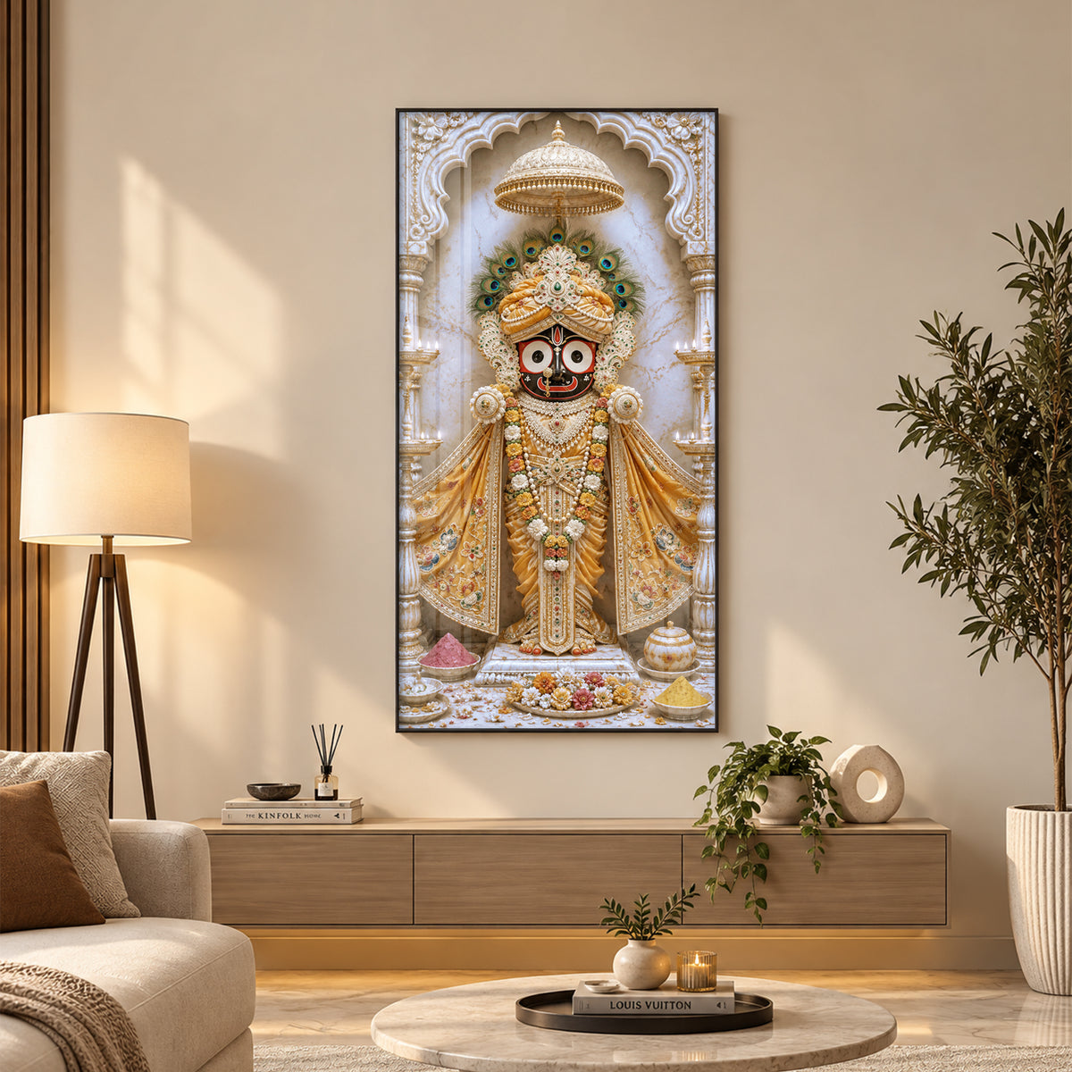 Sacred Jagannath Premium Acrylic Vertical Wall Art