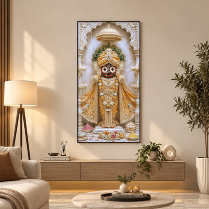 Sacred Jagannath Premium Acrylic Vertical Wall Art