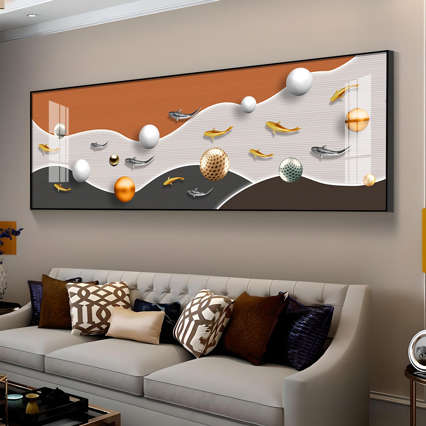 Festive Egg Fusion Premium Acrylic Horizontal Wall Art
