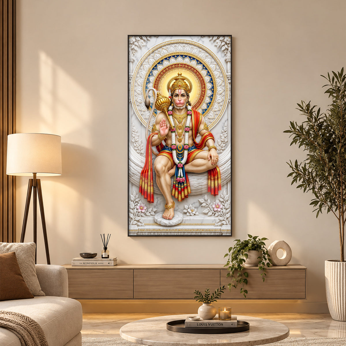 Sankat Mochan Premium Acrylic Vertical Wall Art