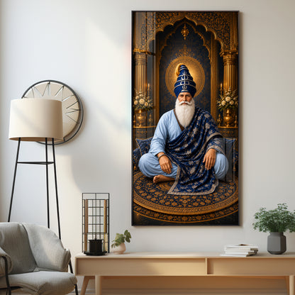 Spiritual Guru Hargobind Ji Premium Acrylic Vertical Wall Art