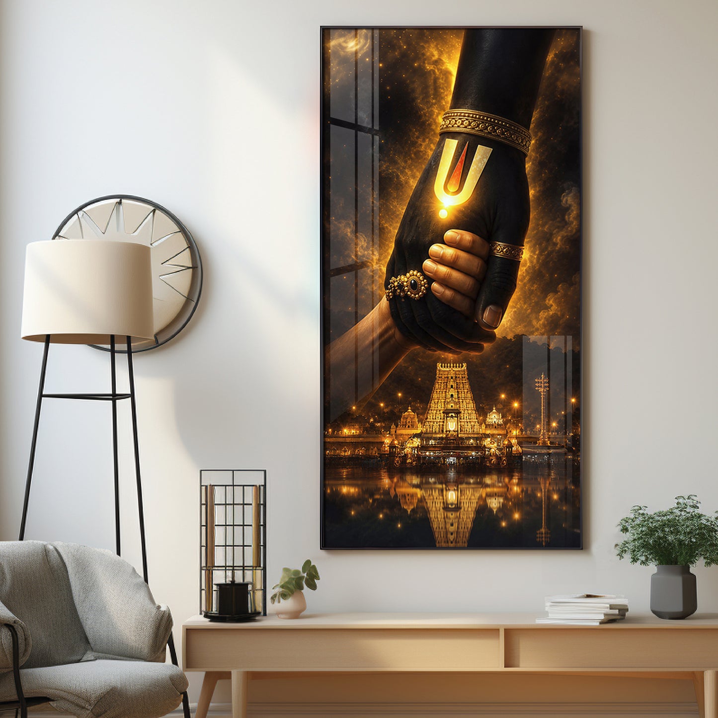 God Hand Of Spiritual Salvation Premium Acrylic Vertical Wall Art