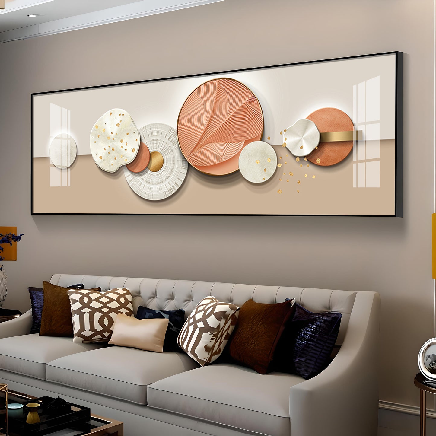 Colorful Curves Premium Acrylic Horizontal Wall Art