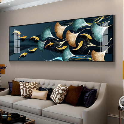 Glittering Goldfish Gala Premium Acrylic Horizontal Wall Art