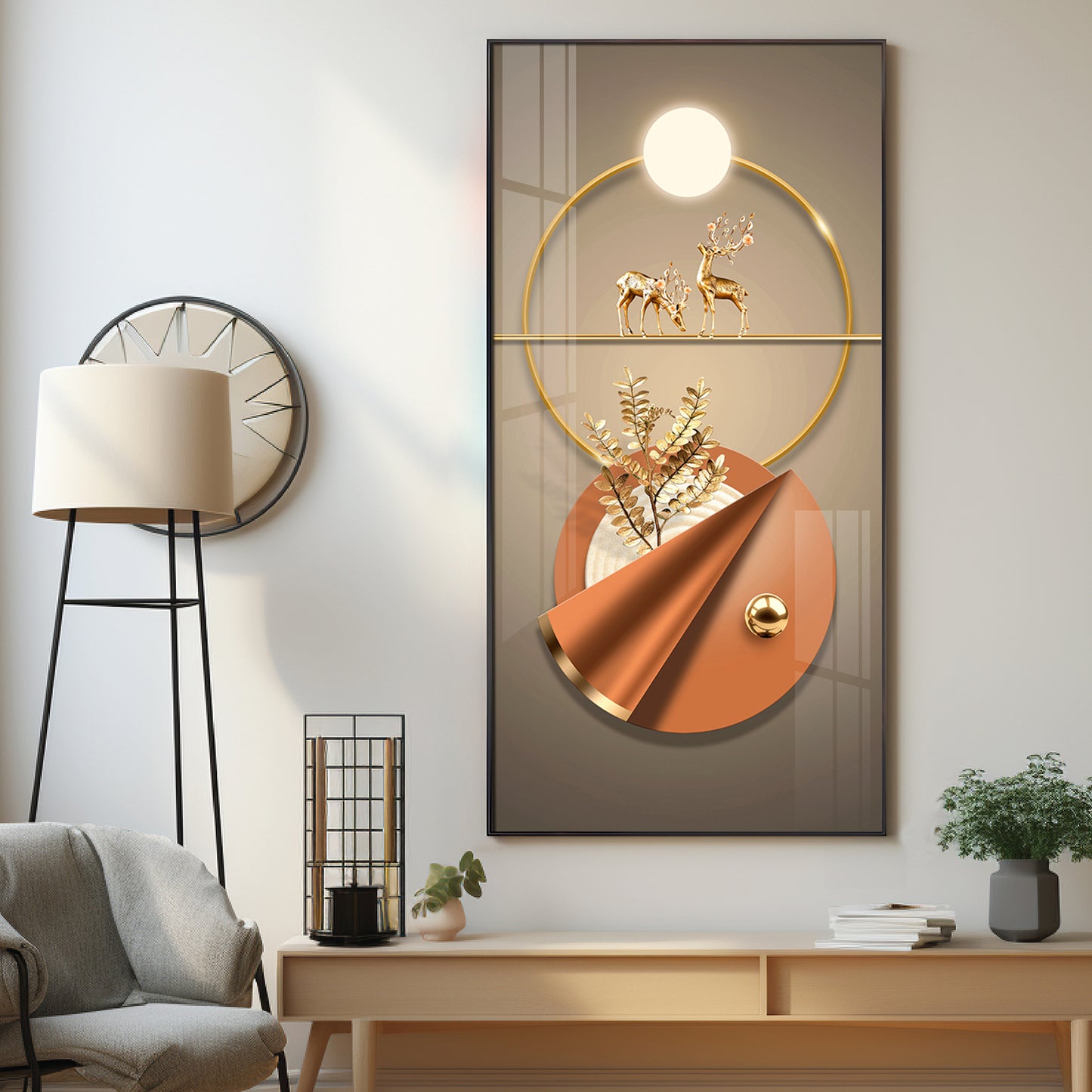 Hallway Elegance Premium Acrylic Vertical Wall Art