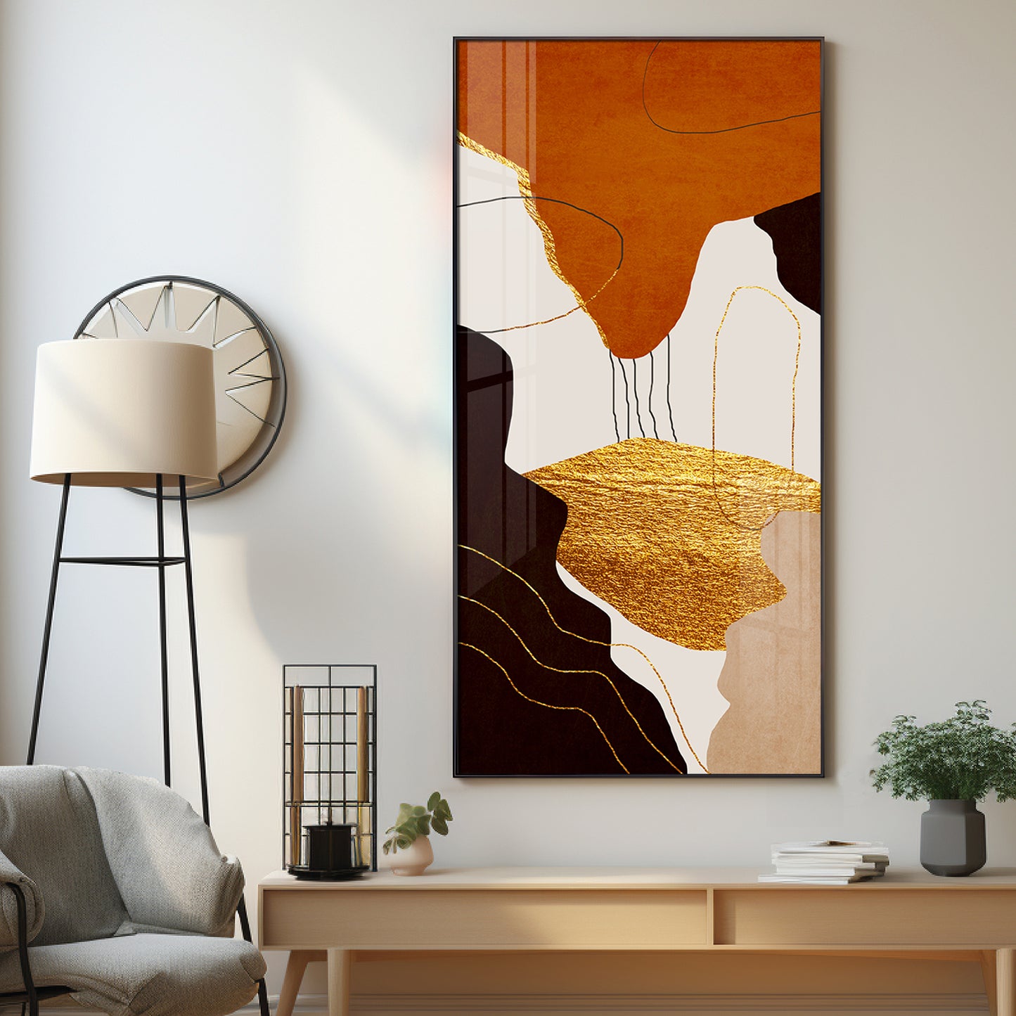 Eternal Waves Modern Abstract Premium Acrylic Vertical Wall Art
