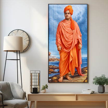 Swami Vivekananda Premium Acrylic Vertical Wall Art