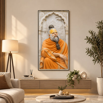 Sant Shri Premanand Ji Maharaj Premium Acrylic Vertical Wall Art