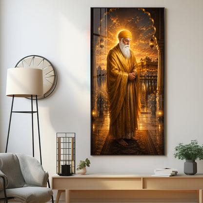 Founder Of Sikhism Guru Nanak Dev Ji Premium Acrylic Vertical Wall Art