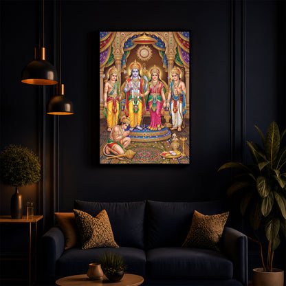 Ram Darbar Modern Luxury Backlight Vertical Wall Art
