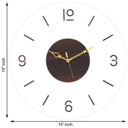 Beyond The Time Wooden Acrylic Wall clock