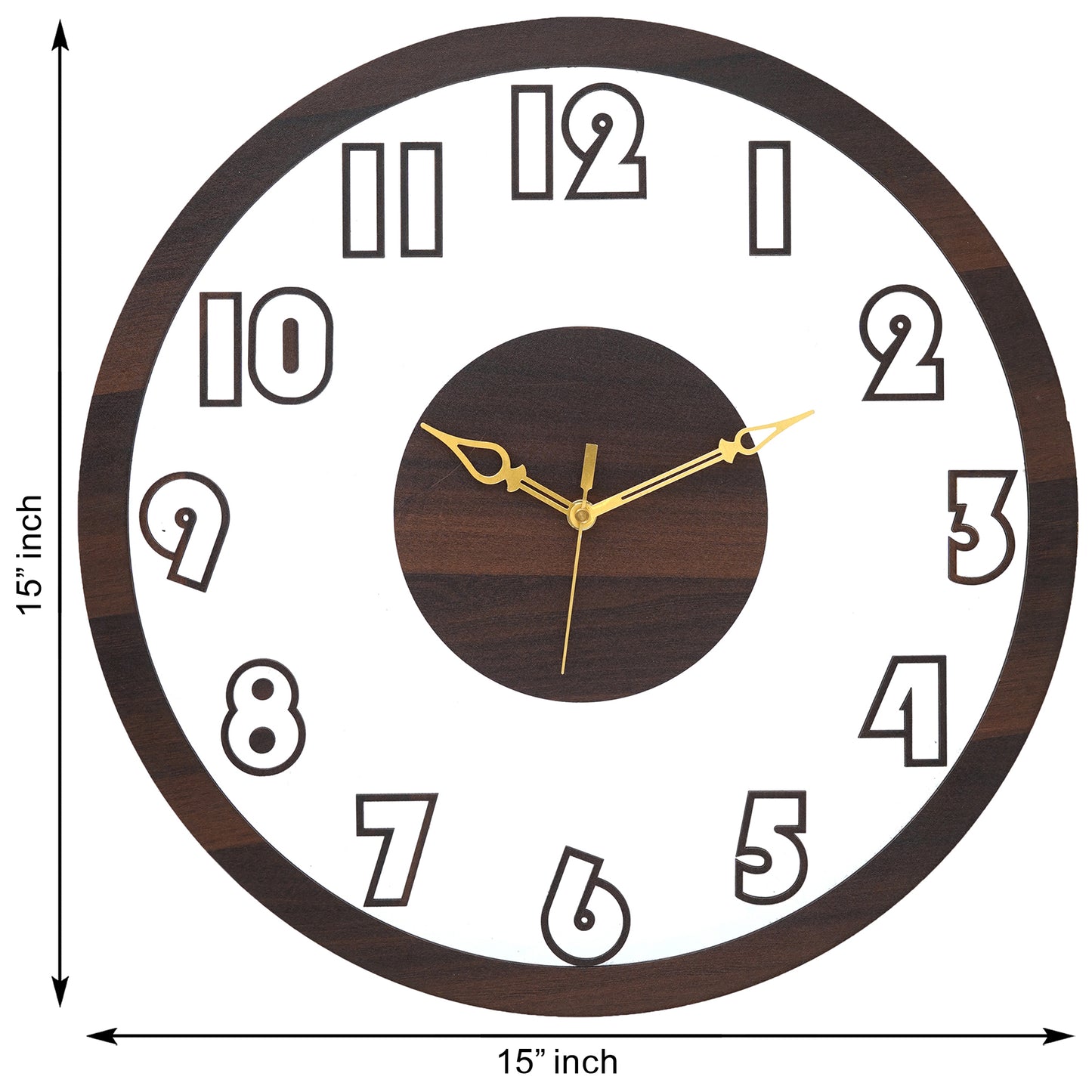 Timeless Artistry Acrylic Wooden Wall Clock