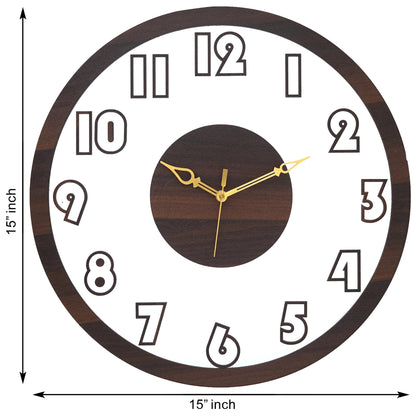 Timeless Artistry Acrylic Wooden Wall Clock