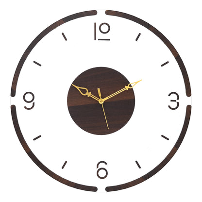 Running on Time Wooden Acrylic Wall Clock