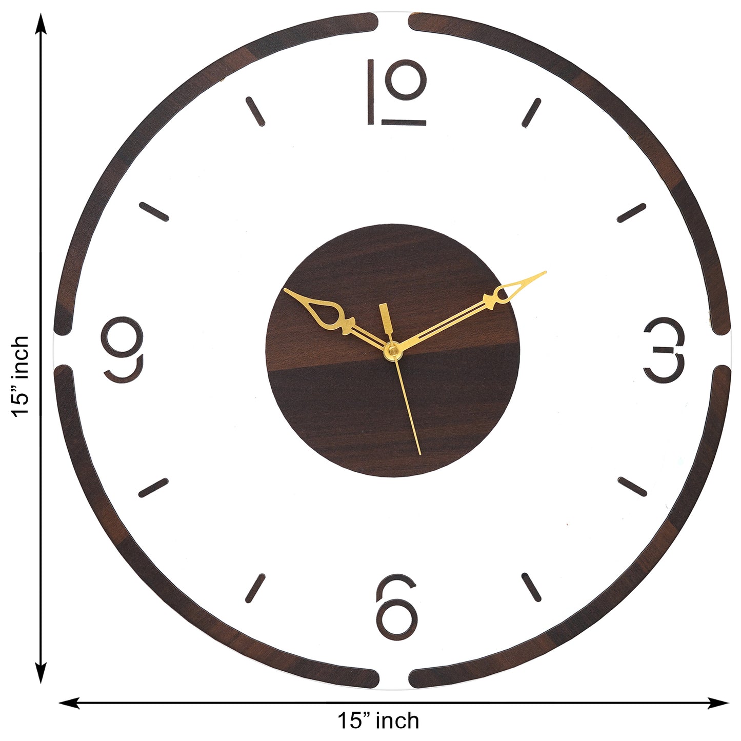 Running on Time Wooden Acrylic Wall Clock