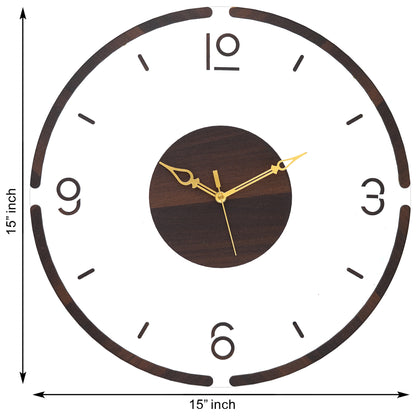 Running on Time Wooden Acrylic Wall Clock