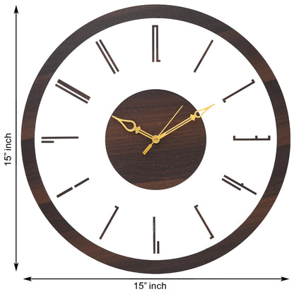 Luxe Wooden Acrylic Wall Clock