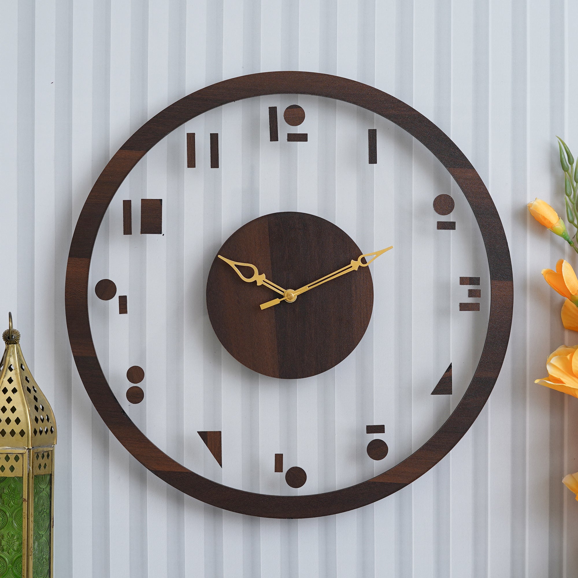 Aesthetic Wooden Acrylic Wall Clock