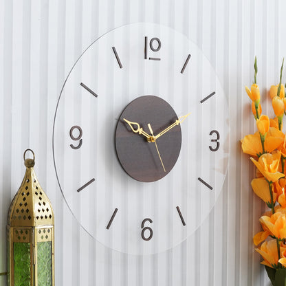 Beyond The Time Wooden Acrylic Wall clock