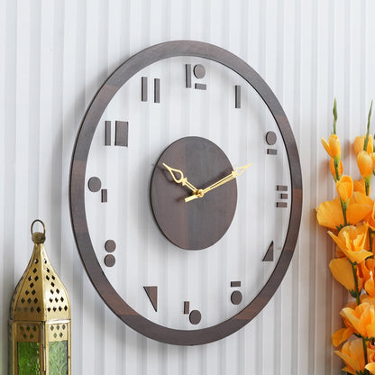 Aesthetic Wooden Acrylic Wall Clock