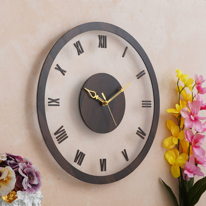 Vintage Vista Wooden Acrylic Wall Clock