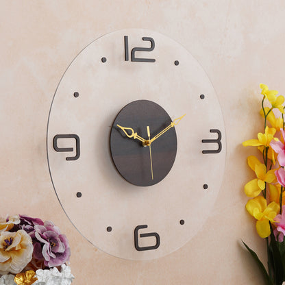 Acryluxe Wooden Acrylic Wall Clock