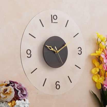 Beyond The Time Wooden Acrylic Wall clock