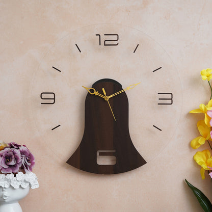 Crafted Bark Wooden Acrylic Wall Clock