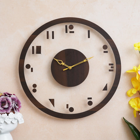 Aesthetic Wooden Acrylic Wall Clock