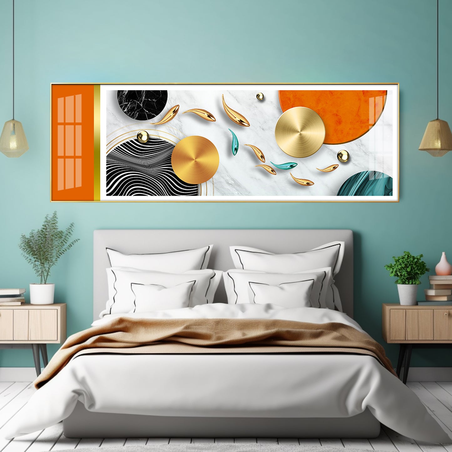 Vibrant Surface Showcase Premium Acrylic Horizontal Wall Art
