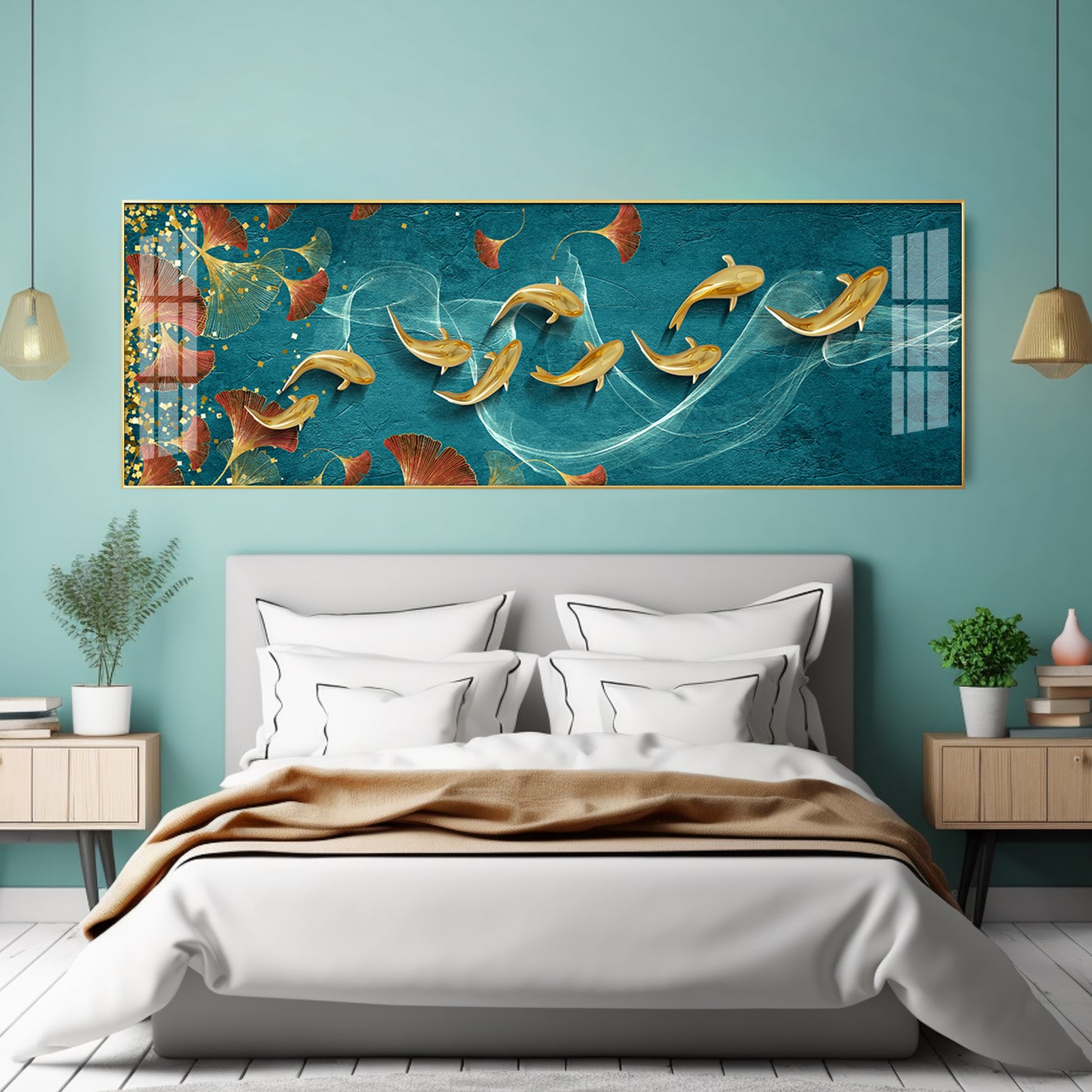 Aquatic Harmony Premium Acrylic Horizontal Wall Art
