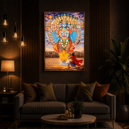 Lord Vishwaroop Modern Luxury Backlight Vertical Wall Art