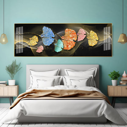 Leaf Bliss Premium Acrylic Horizontal Wall Art