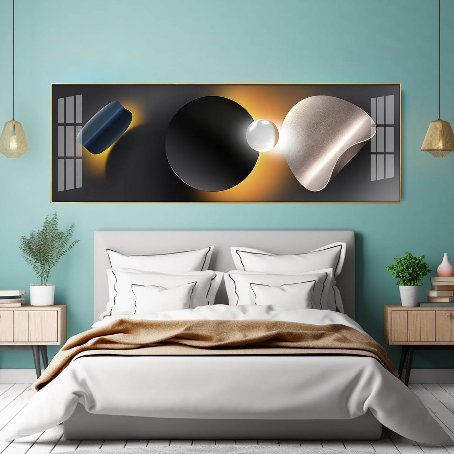 Luminous Harmony Premium Acrylic Horizontal Wall Art