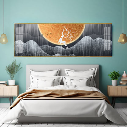 Deer in the Wild Premium Acrylic Horizontal Wall Art