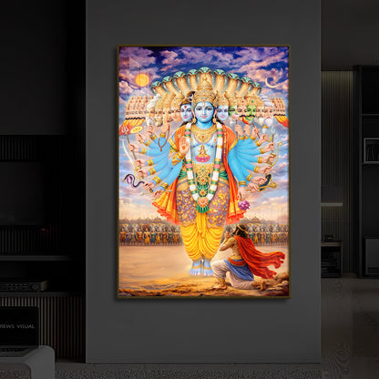 Lord Vishwaroop Modern Luxury Backlight Vertical Wall Art