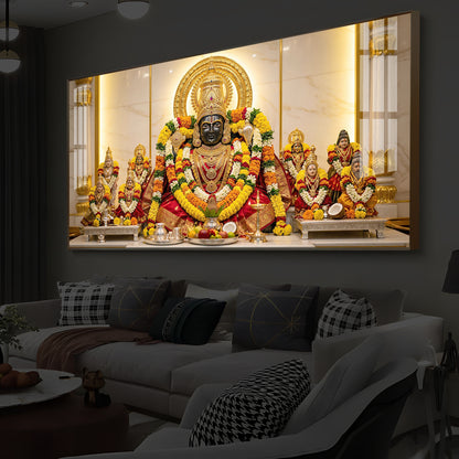 Badrinarayan Modern Luxury Backlight Horizontal Wall Art