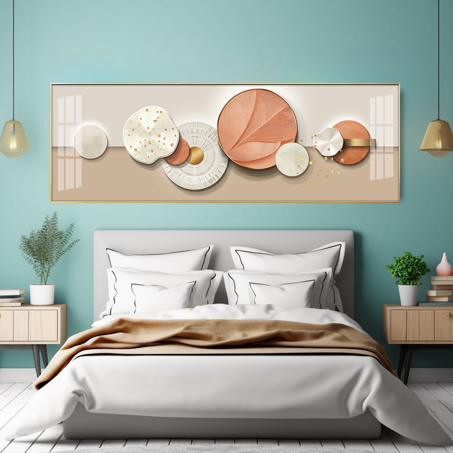 Colorful Curves Premium Acrylic Horizontal Wall Art