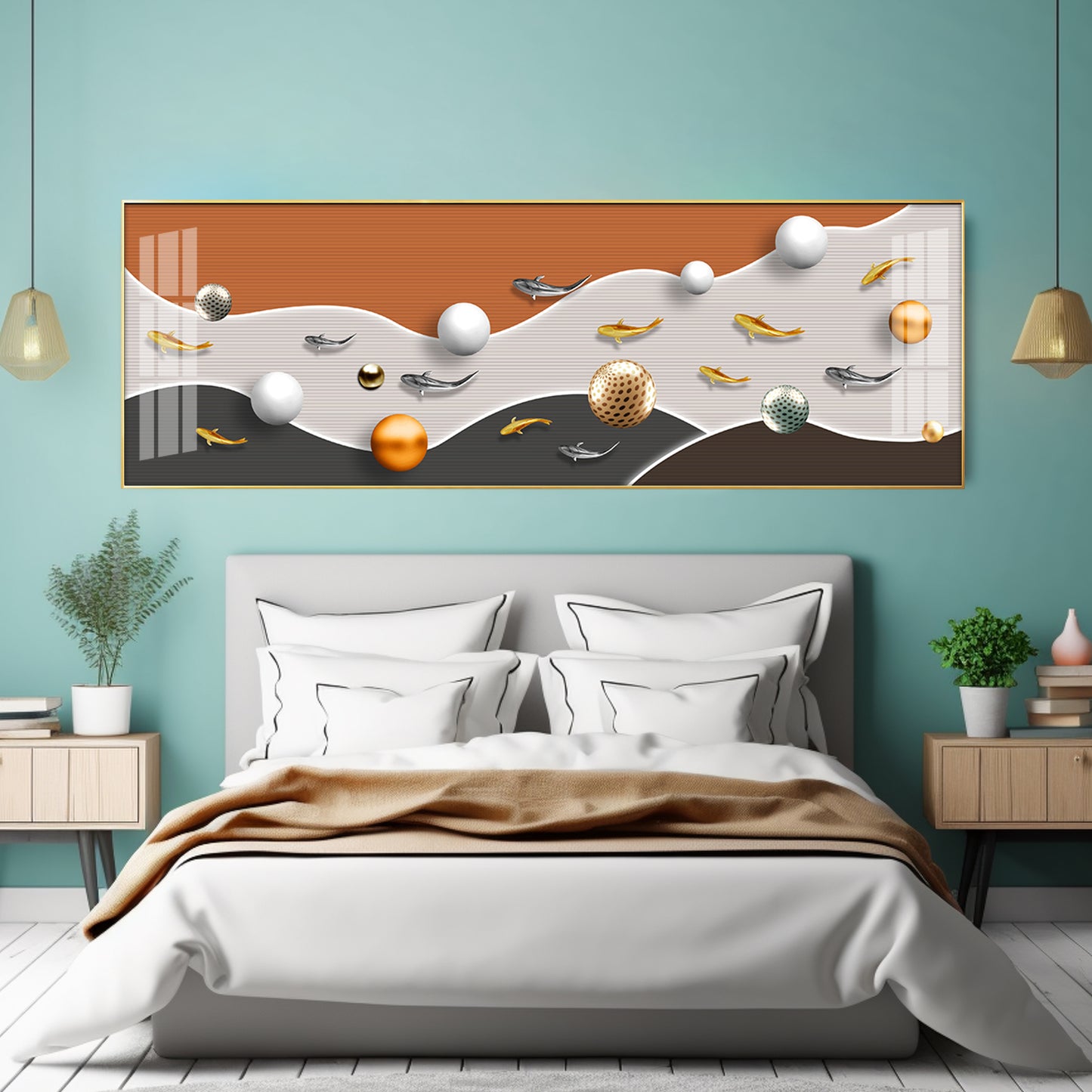 Festive Egg Fusion Premium Acrylic Horizontal Wall Art