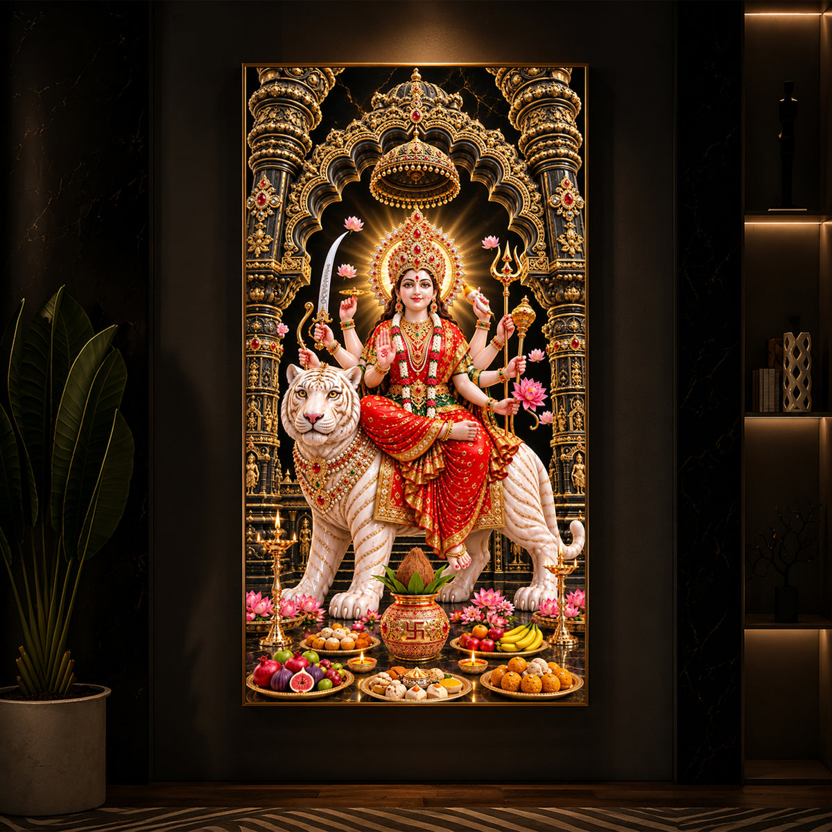 Amba Modern Luxury Backlight Vertical Wall Art
