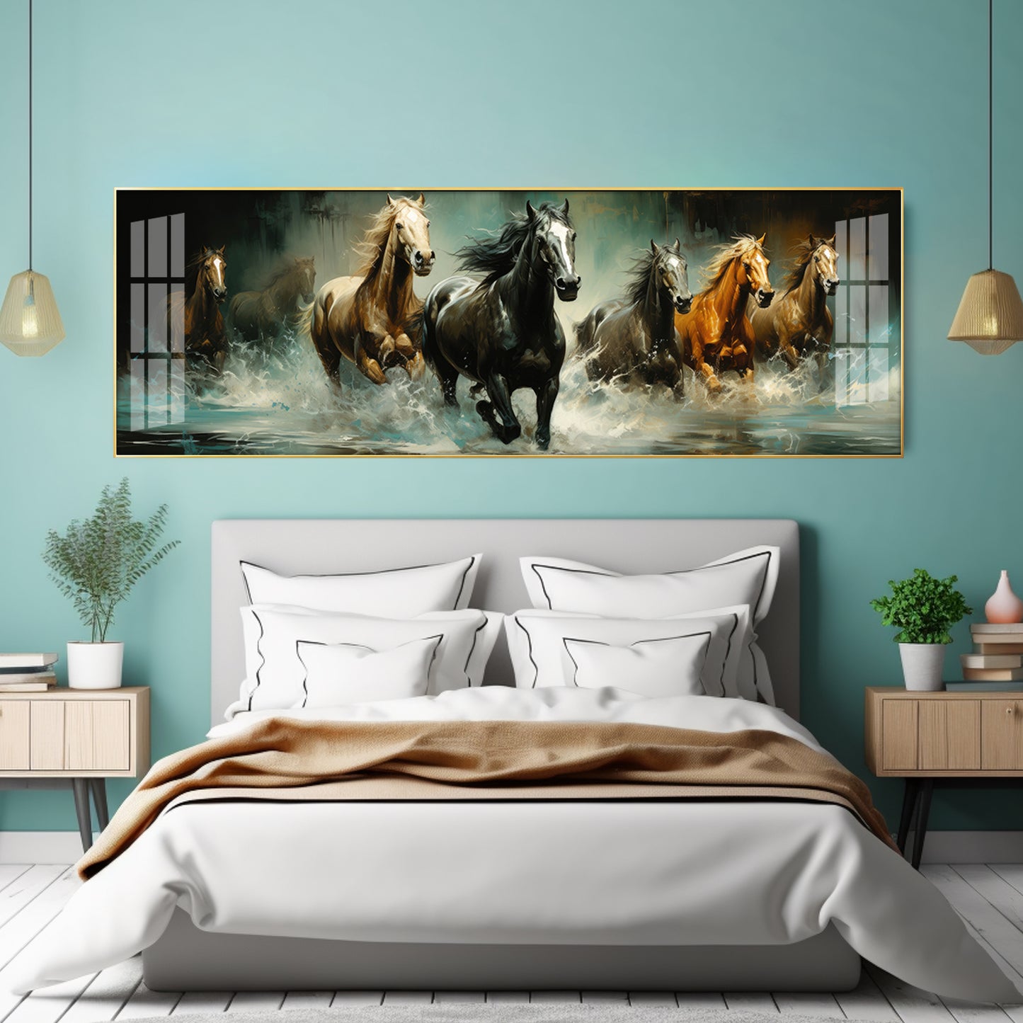 Horse Symbol Of Strength Premium Acrylic Horizontal Wall Art