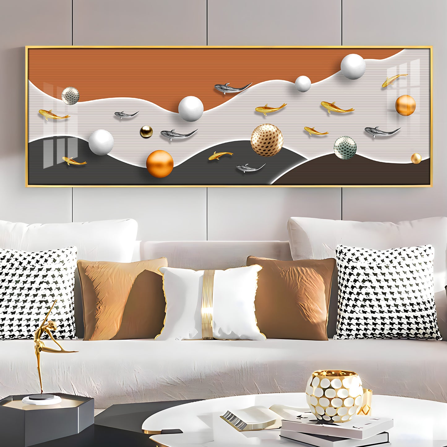 Festive Egg Fusion Premium Acrylic Horizontal Wall Art