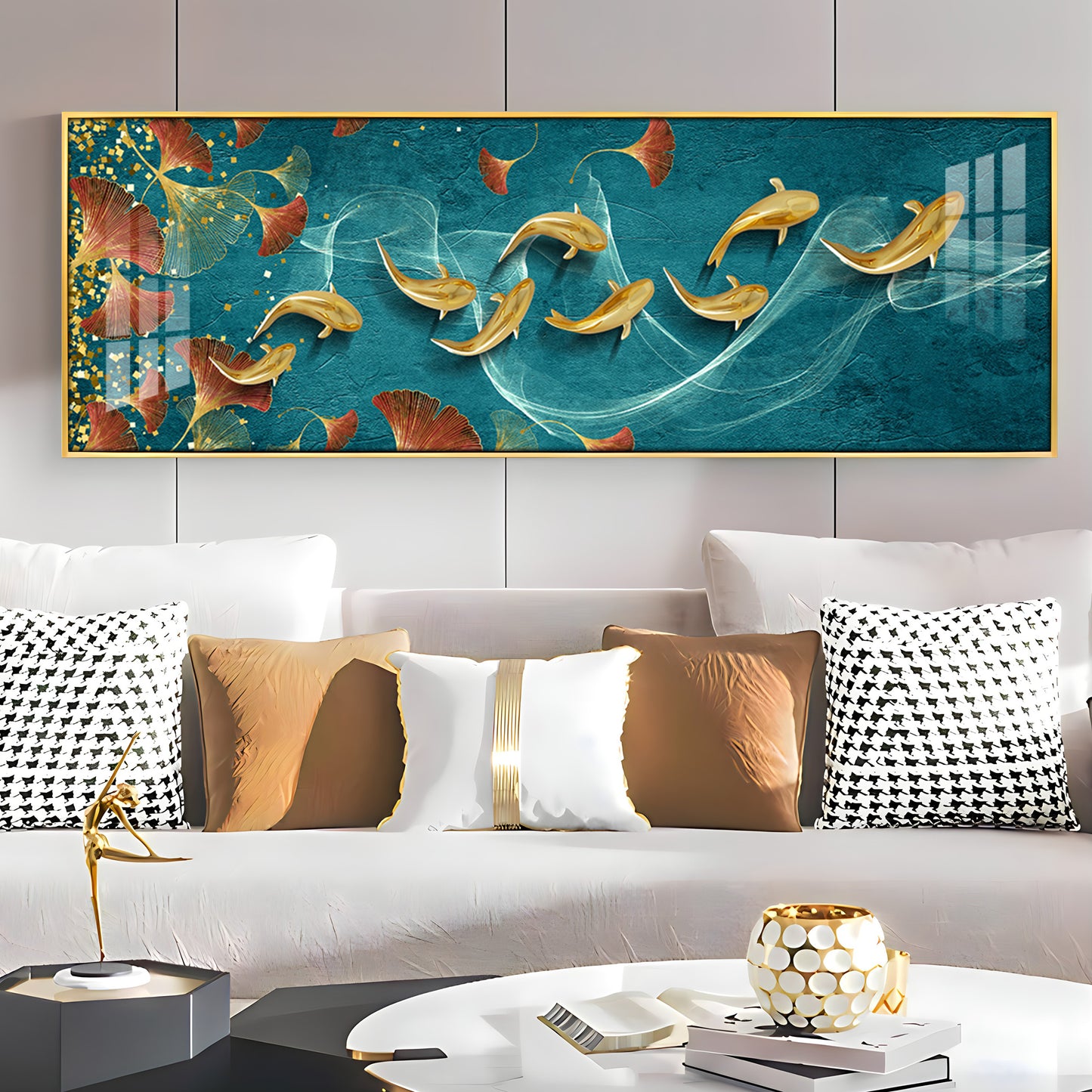 Aquatic Harmony Premium Acrylic Horizontal Wall Art