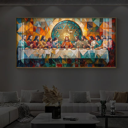 The last Supper Modern Luxury Backlight Horizontal Wall Art