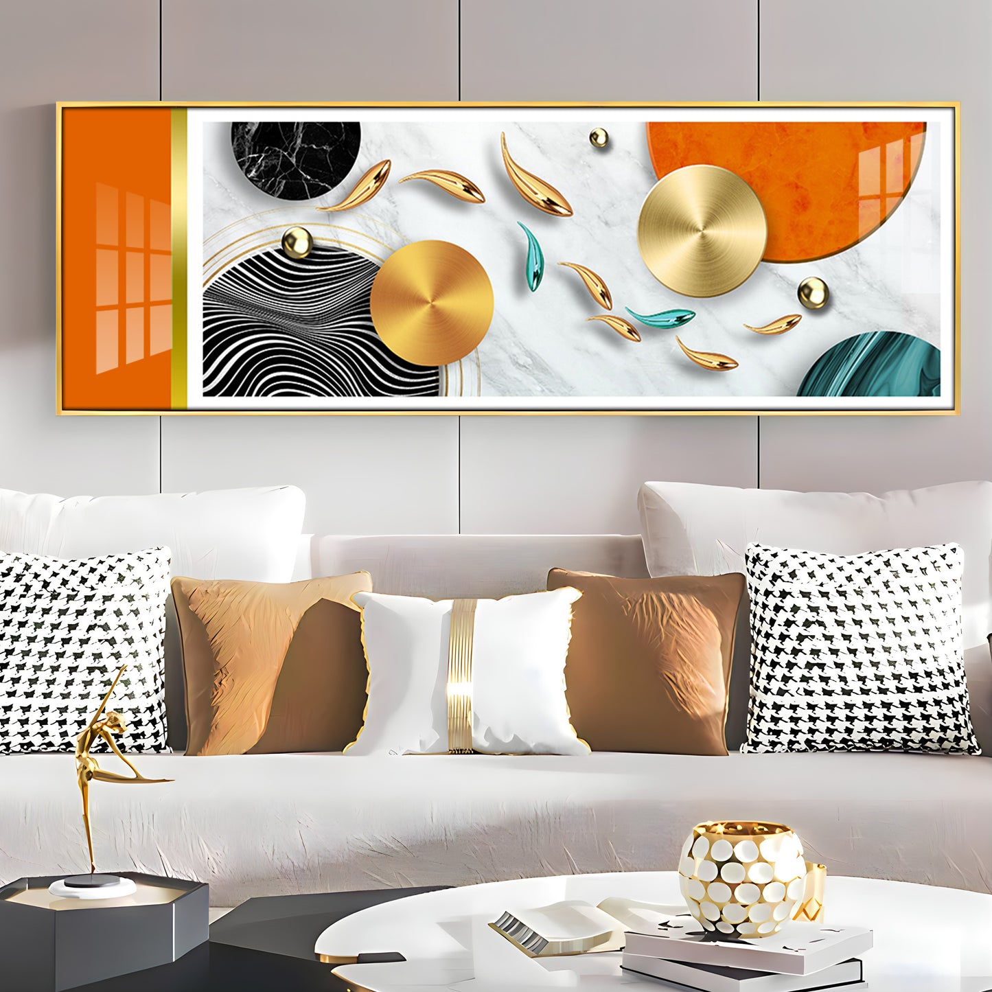 Vibrant Surface Showcase Premium Acrylic Horizontal Wall Art