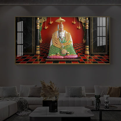 Shri Tulja Bhavani Modern Luxury Backlight Horizontal Wall Art