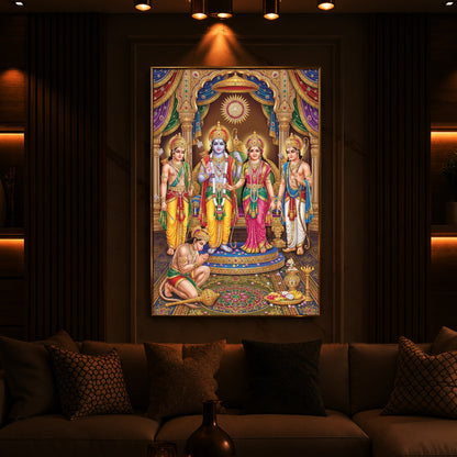 Ram Darbar Modern Luxury Backlight Vertical Wall Art
