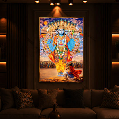 Lord Vishwaroop Modern Luxury Backlight Vertical Wall Art